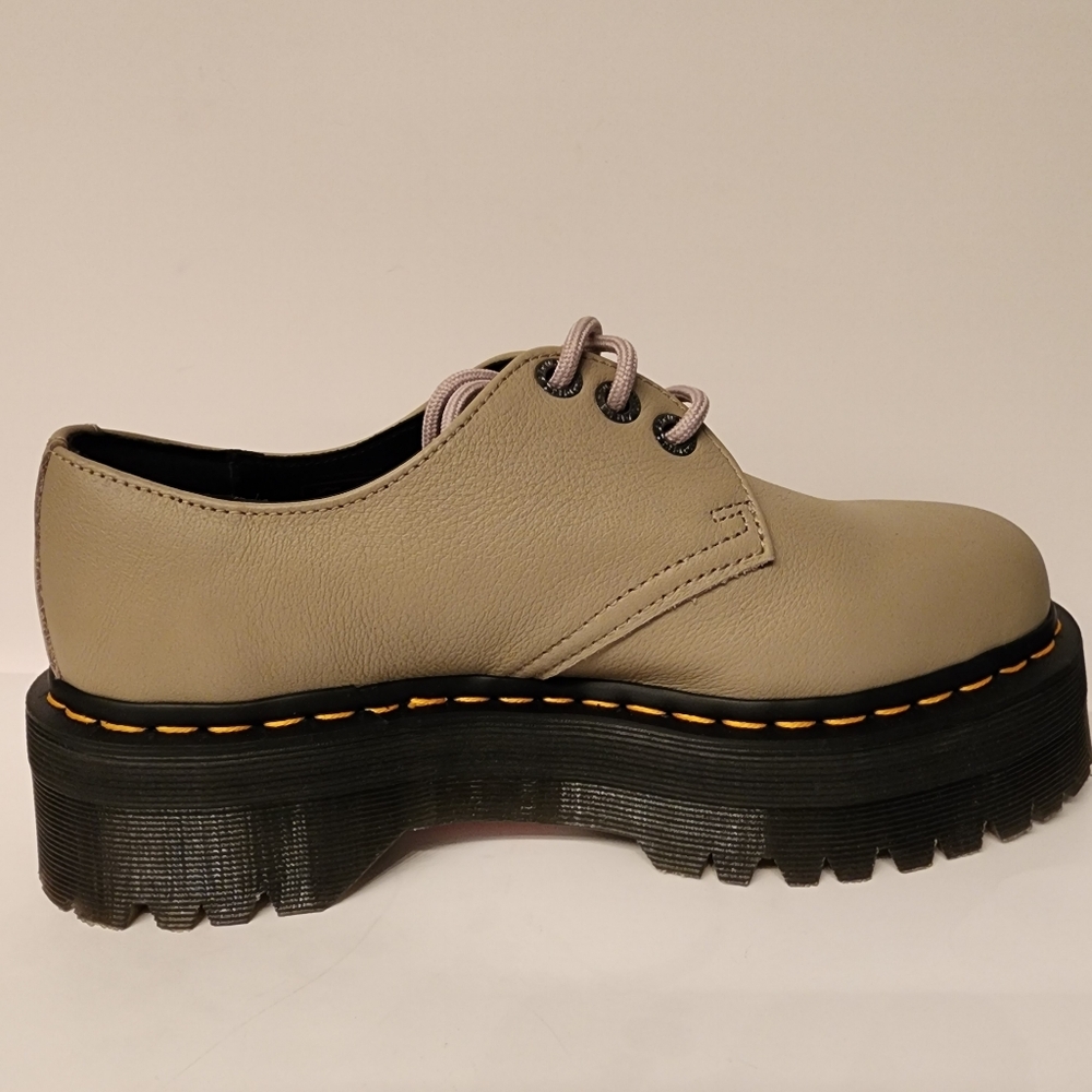 Dr. Martens Platforms1461 Quad II Platform Derby In Warmed Stone Unisex - Picture 12 of 16
